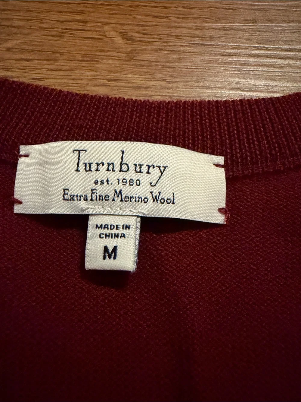 Men's‎ 100% Merino Wool V-Neck Sleeveless Sweater Vest - Deep Burgundy